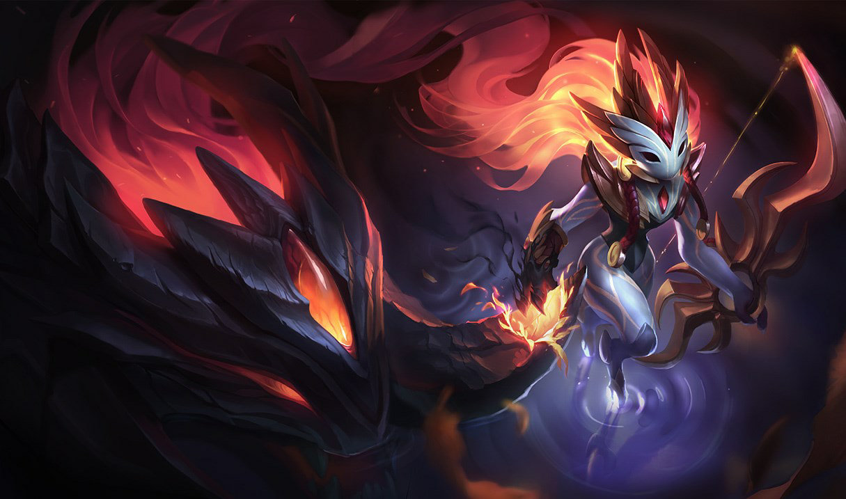 Kindred Skin Spotlight Fähigkeiten LoL Champion